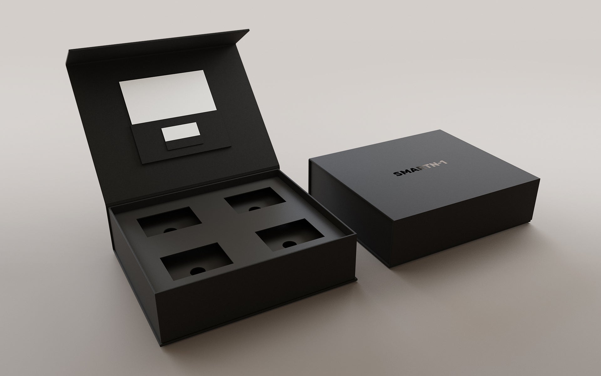 Klappbox mit passgenauem, individuell gestaltetem Inlay