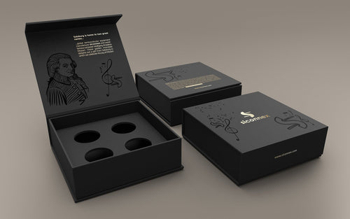 Edle Schachteln mit Prägung: Perfekte Verpackung für exklusive Anlässe.