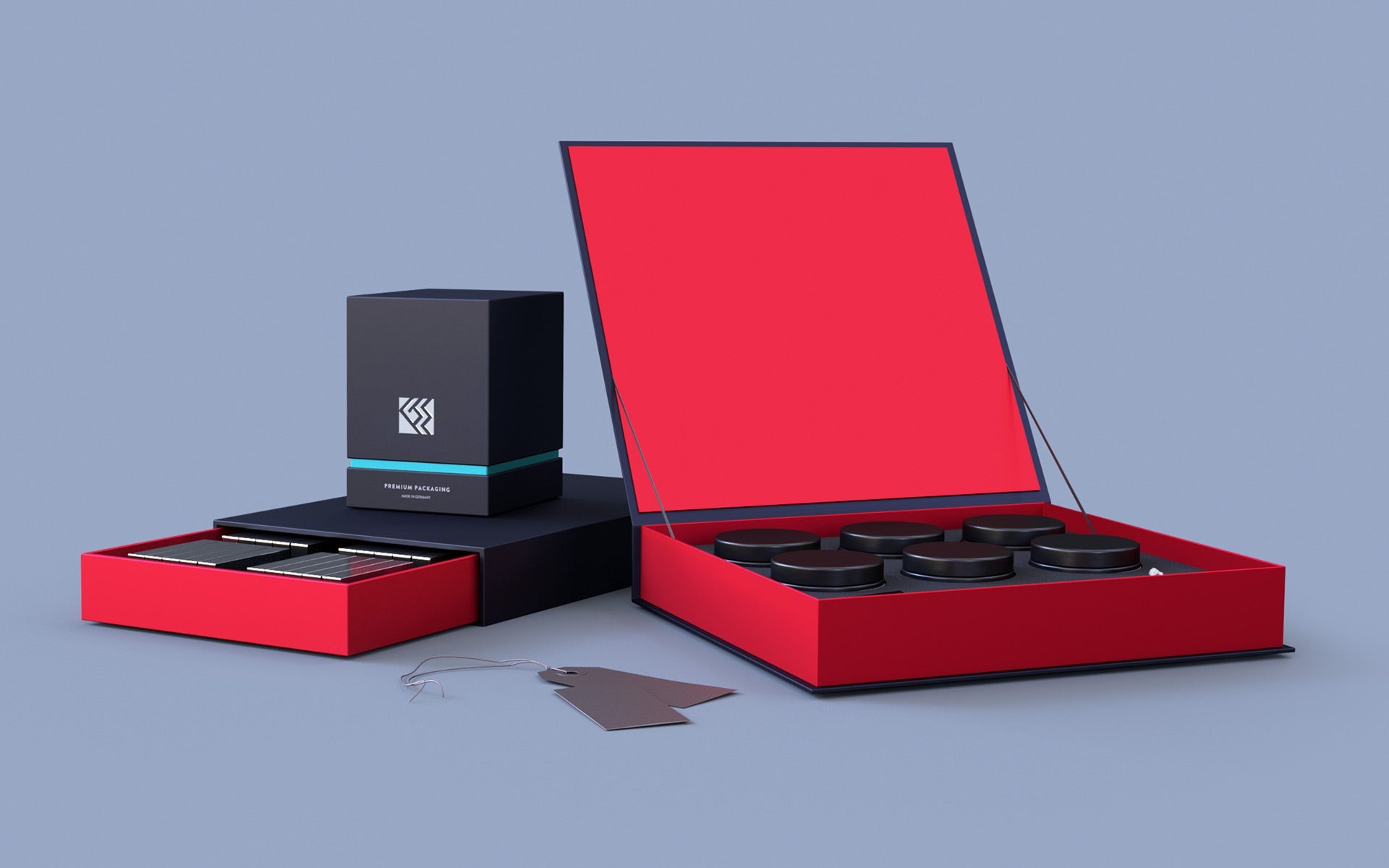 Stülpdeckelboxen, Klappboxen oder Schiebeschachteln