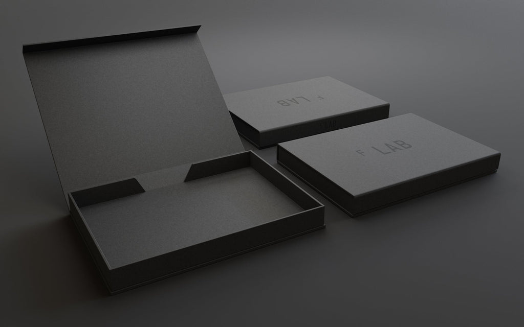 Stabile Magnetboxen mit Strukturmaterial Feinleinen