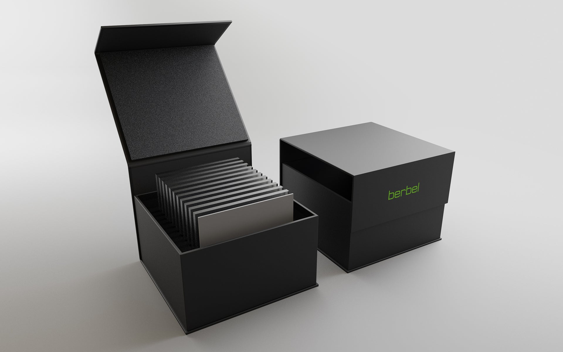 Präsentationsverpackung für Materialmuster